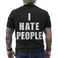 I Hate People Bold Tshirt Men's Crewneck Short Sleeve Back Print T-shirt