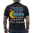 I Love Someone With Autism To The Moon & Back V2 Men's Crewneck Short Sleeve Back Print T-shirt