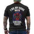 I Oil My Guns With Liberal Tears Tshirt Men's Crewneck Short Sleeve Back Print T-shirt