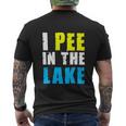 I Pee In The Lake Funny Summer Vacation V2 Men's Crewneck Short Sleeve Back Print T-shirt