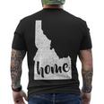 Idaho Home State Tshirt Men's Crewneck Short Sleeve Back Print T-shirt