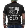 Im This Many Popsicles Old Funny Birthday For Men Women Cute Gift Men's Crewneck Short Sleeve Back Print T-shirt