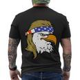 Independence 4Th Of July Usa American Flag Eagle Mullet Gift Men's Crewneck Short Sleeve Back Print T-shirt