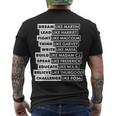 Inspirational Black History Figures Tshirt Men's Crewneck Short Sleeve Back Print T-shirt