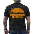 Iowa Farmers Tractor Tshirt Men's Crewneck Short Sleeve Back Print T-shirt
