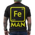 Iron Science Funny Chemistry Fe Periodic Table Tshirt Men's Crewneck Short Sleeve Back Print T-shirt