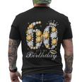 Its My 60Th Birthday Queen 60 Years Old Shoes Crown Diamond Men's Crewneck Short Sleeve Back Print T-shirt