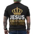 Jesus Lord Of Lords King Of Kings Tshirt Men's Crewneck Short Sleeve Back Print T-shirt