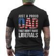 Just A Proud Dad For 4Th Of July Men's Crewneck Short Sleeve Back Print T-shirt