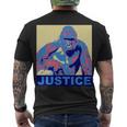 Justice For Harambe Rip Poster Men's Crewneck Short Sleeve Back Print T-shirt