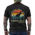 Kids Third Dinosaur 3 Year Old 2019 Three Rex 3Rd Birthday Men's Crewneck Short Sleeve Back Print T-shirt