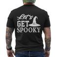 Lets Get Spooky Halloween Quote Men's Crewneck Short Sleeve Back Print T-shirt