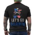 Lets Go Darwin Messy Bun Men's Crewneck Short Sleeve Back Print T-shirt