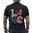 Love America Cute Funny 4Th Of July Independence Day Plus Size Graphic Men's Crewneck Short Sleeve Back Print T-shirt