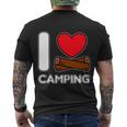 I Love Camping Campers Life Campfire Rv And Trailer Camping Men's T-shirt Back Print
