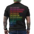 Love Over Everything Men's Crewneck Short Sleeve Back Print T-shirt