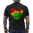 Love Weed Medical Marijuana Tshirt Men's Crewneck Short Sleeve Back Print T-shirt