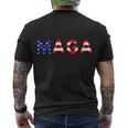 Maga American Flag Tshirt V5 Men's Crewneck Short Sleeve Back Print T-shirt