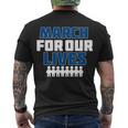 March For Our Lives Gun Control Men's Crewneck Short Sleeve Back Print T-shirt
