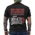 May Contain An Abundance Of Knowledge True Crime V2 Men's T-shirt Back Print