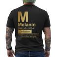 Melanin Brown Sugar Warm Honey Chocolate Black Gold Men's Back Print T-shirt
