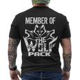 Member Of The Wolf Pack Tshirt Men's Crewneck Short Sleeve Back Print T-shirt