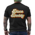 Mens Disco Daddy Retro Matching 60S 70S Party Costume Dad Men's Crewneck Short Sleeve Back Print T-shirt
