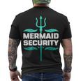Mermaid Security Trident Men's Crewneck Short Sleeve Back Print T-shirt