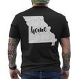 Missouri Home State Men's Crewneck Short Sleeve Back Print T-shirt