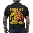 Mom Of Monsters Halloween Quote Men's Crewneck Short Sleeve Back Print T-shirt