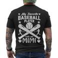 My Favorite Baseball Player Calls Me Mimi Men's Crewneck Short Sleeve Back Print T-shirt