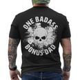 One Badass Bonus Dad Tshirt Men's Crewneck Short Sleeve Back Print T-shirt