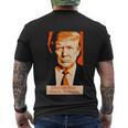 Orange Man Good Actually Men's Crewneck Short Sleeve Back Print T-shirt