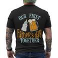 Our First Fathers Day Together Dad And Son Daughter Men's Crewneck Short Sleeve Back Print T-shirt
