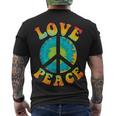 Peace Sign Love 60S 70S Tie Dye Hippie Halloween Costume V9 Men's T-shirt Back Print