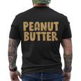 Peanut Butter Matching Men's Crewneck Short Sleeve Back Print T-shirt
