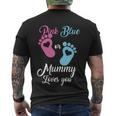 Pink Or Blue Mummy Loves You Gift Men's Crewneck Short Sleeve Back Print T-shirt