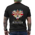 Platinum Jubilee 2022 Union Jack For 4Th Of July Jubilee Corgi Men's Crewneck Short Sleeve Back Print T-shirt