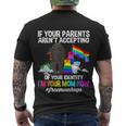 Proud Mama Bear Lgbt Gay Pride Lgbtq Free Mom Hugs Men's Crewneck Short Sleeve Back Print T-shirt