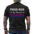 Proud Mom Of A Bisexual Daughter Lgbtq Pride Mothers Day Gift V2 Men's Crewneck Short Sleeve Back Print T-shirt
