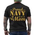 Proud Navy Mom V4 Men's Crewneck Short Sleeve Back Print T-shirt