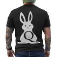 Q Anon Bunny Qanon Men's Crewneck Short Sleeve Back Print T-shirt