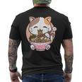 Ramen Cat Kawaii Anime Cat Ramen Lover Kawaii Neko Men's T-shirt Back Print