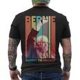 Retro Bernie Sanders Against The Machine Men's Crewneck Short Sleeve Back Print T-shirt