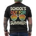 Retro Last Day Of School Schools Out For Summer Teacher V3 Men's T-shirt Back Print