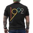 Retro Vintage 1992 30Th Birthday Men's Crewneck Short Sleeve Back Print T-shirt