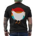 Retro Vintage Chicken V2 Men's Crewneck Short Sleeve Back Print T-shirt