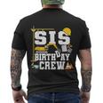 Sis Birthday Crew Sister Construction Birthday Party Men's T-shirt Back Print