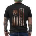 Soccer Grandpa American Flag Proud Grandpa Fathers Day Great Men's T-shirt Back Print
