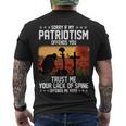 Sorry If My Patriotism Offends You Tshirt Men's Crewneck Short Sleeve Back Print T-shirt